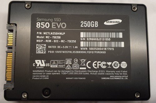 Ssd 250 samsung 850 - samsung, evo