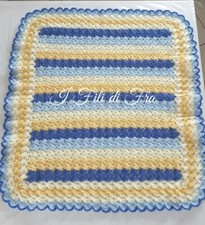 Copertina handmade neonato in lana merinos baby