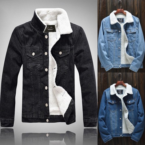 Giacca uomo denim sherpa - , pile