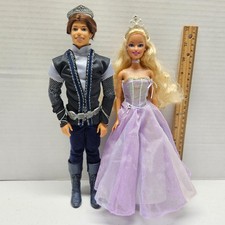 LOTTO BAMBOLE BARBIE MAGIA DI PEGASO - Annika e principe Aidan con abiti vestito corone