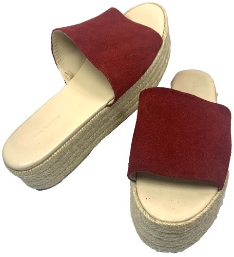 Sandali zara rossi scamosciati - zara,