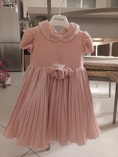 Elegante abito in velluto con gonna in tulle a triplo strato Monnalisa,18 mesi 