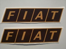 Adesivo FIAT trattore Truck Mtb Moto Auto 19x5 cm 2pz adesivi plastificati 