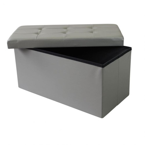 Pouf contenitore ecopelle - pouf,