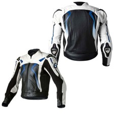 BMW Uomo Giubbotto Moto in Pelle Da Corsa Giacca in Pelle da Motociclista 48,58