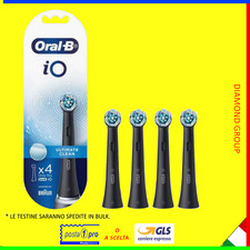 4 TESTINE DI RICAMBIO COMPATIBILI X SPAZZOLINO BRAUN ORAL-B iO ULTIMATE CLEAN