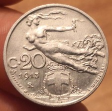 Moneta 20 Centesimi 1913