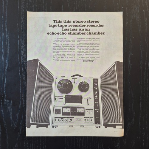 1970 sony 630 original ad - 1970,