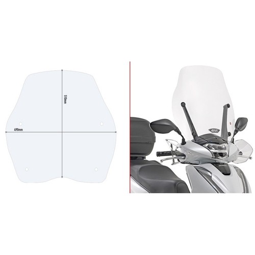 Givi d1155st parabrezza - givi,