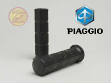 Coppia manopole Vespa 125 150 180 200 PE PX RALLY TS SUPER nere con logo Piaggio