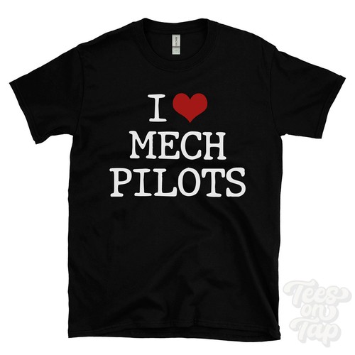 Maglietta love mech pilots - i,