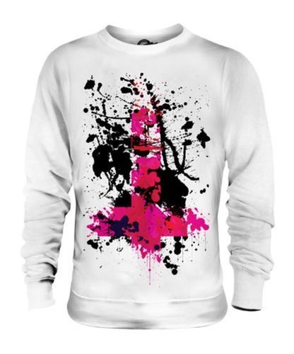 Grunge croce stampato - croce, unisex