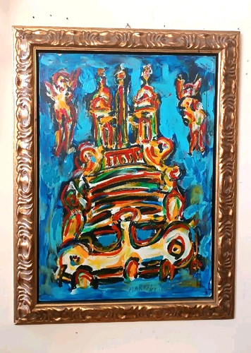 Astratto mario martini - olio, su