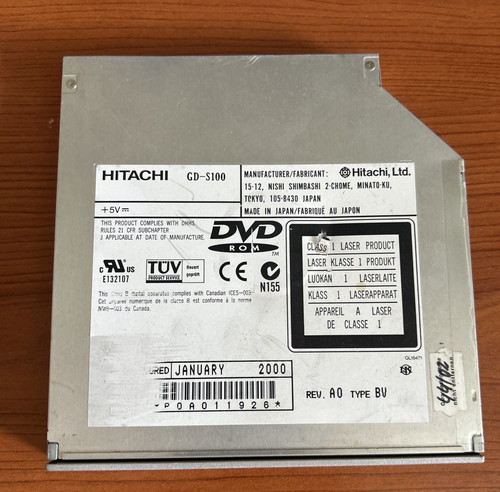 Lettore dvd hitachi s100 - dvd, gd-s100