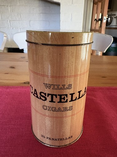 Vintage metal cigar - tin, for