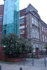 Photo 6x4 University building, and fine specimen of a garrya Wolverhampto c2009