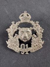 WW1 91st Regiment Canadian