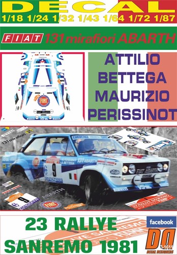 Decal fiat 131 - fiat, abarth
