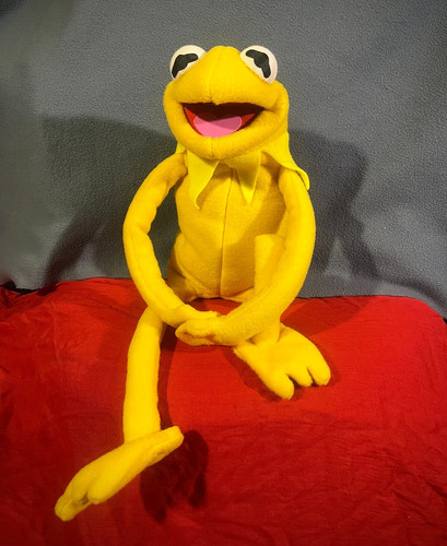Kermit raro pupazzo giallo - kermit,