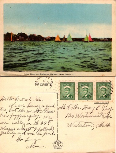 Cartolina snipe boats - cartolina, on