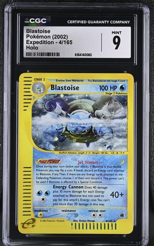 Cgc mint blastoise - 9, 4/165