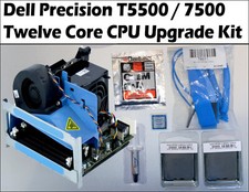 Processore Twelve Core DELL Precision T5500,T7500 XEON +2a scheda riser CPU X5690