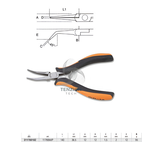 Pinza per elettronica becchi - per,