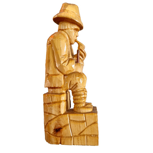 Statua legno scolpita - a, mano