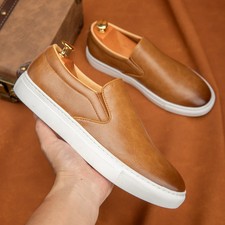 Ballerine uomo suola morbida versatili casual business formali fatte a mano scarpe pelle 