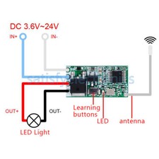Mini 433 Mhz 1CH RF Relè