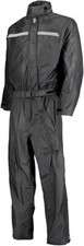 Antipioggia moto OJ Tuta COMPACT TOTAL BLACK wateroof con cappuccio 3XL
