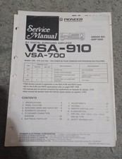Pioneer VSA-910 VSA-700