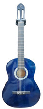 Chitarra Classica 4/4 da Studio in  Legno Blu AF CBL1 Borsa Inclusa Scuola