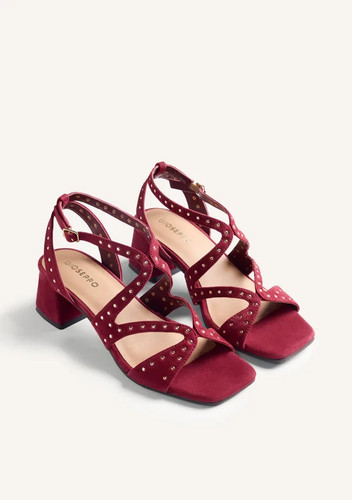 Sandali tacco pelle borchie - tacco,