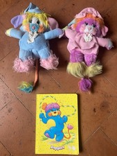 Lotto 2 Popples Slumber Party Pigiama Pillow Peluche Anni 80 Mattel