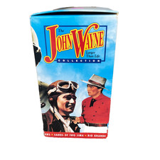 John Wayne Larger Than Life Collection VHS Lot
