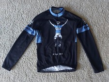 Bianchi Maglia Ciclismo Maniche Lunghe Foderata in Pile Nera Icona Uomo Taglia Media