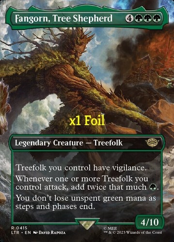 Mtg foil borderless lotr - mtg,