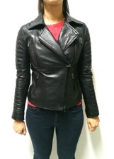GIUBBINO DA DONNA  IN VERA PELLE  MODELLO - BIKER 015