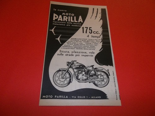 Pubblicita 1953 moto - pubblicita', parilla