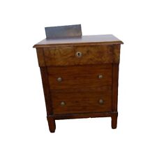 ANTICA CASSETTIERA NOCE 3 CASSETTI. RESTAURATA