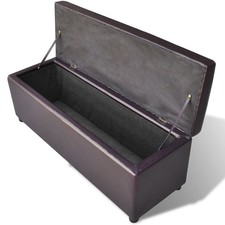 vidaXl Cassapanca Lunga in Legno Marrone