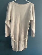 Hermès Hermes abito a maniche lunghe in cashmere bianco sporco