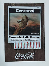 Cartolina COCA-COLA Happiness factory Cannonieri alla fiamma #PC7896 Promocard