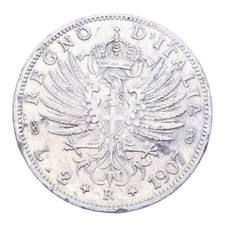 2 LIRE 1907 AQUILA SABAUDA