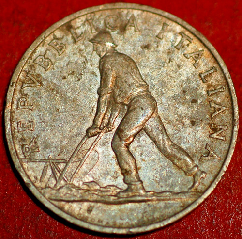 Italy lire 1950 - 1950, km#