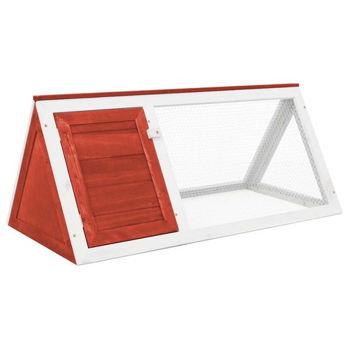 Coniglio soppalco legno rosso