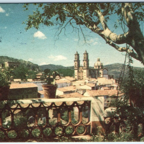 C1950s taxco messico cartolina - messico,