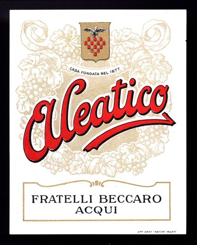 Etichetta originale - etichetta,
