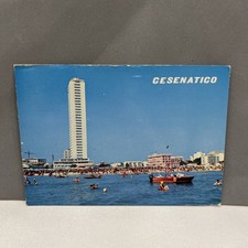 CARTOLINA COLORI COLLEZIONE CESENATICO - ALBERGHI E SPIAGGIA VISTI DAL MARE